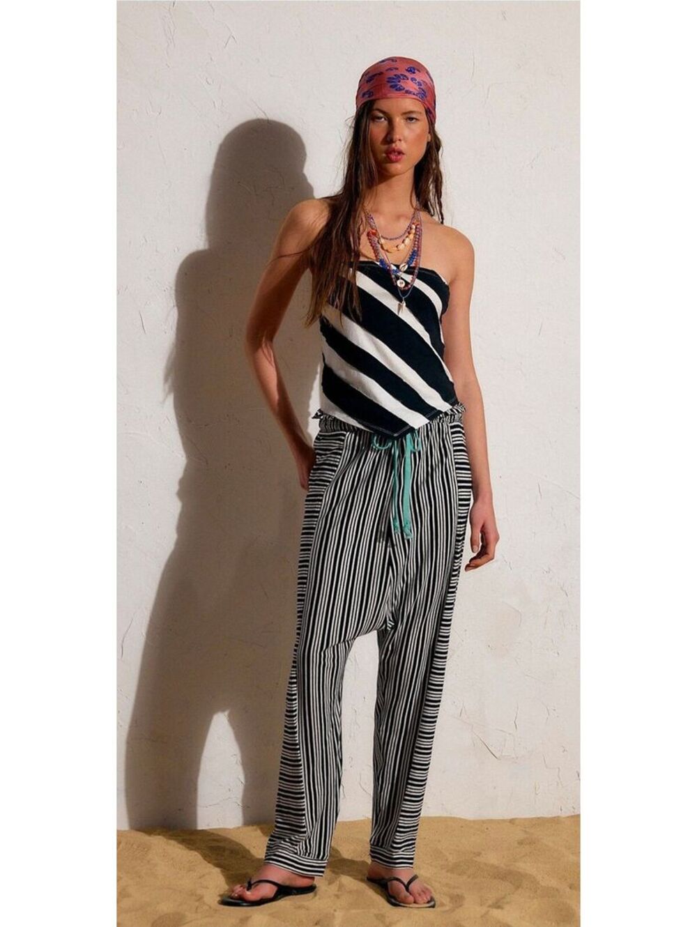 Sz.XL Free People Holten Cotton-Jersey Harem Pants